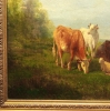 Andrés Cortés y Aguilar, \"Paisaje con vacas y corderos\", óleo sobre lienzo, siglo XIX