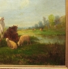 Andrés Cortés y Aguilar, \"Paisaje con vacas y corderos\", óleo sobre lienzo, siglo XIX