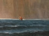 \"Cliffs with Stormy Sea\", After British School of 19th Century, años 50-60 del siglo XX