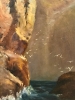 \"Cliffs with Stormy Sea\", After British School of 19th Century, años 50-60 del siglo XX