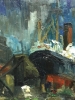 ”Escena de Astilleros con Figuras”, J. García Altafulla, años 50 del siglo XX