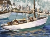 ”Paisaje Balear con Ciudad Amurallada”, J. García Altafulla, años 50 del siglo XX