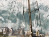 ”Paisaje Balear con Ciudad Amurallada”, J. García Altafulla, años 50 del siglo XX