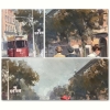 “Dos Escenas de Barcelona de la Belle Époque”, J. Puigsegur, años 80-90 del siglo XX