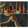 Dos obras del \"Stilismo Metafisico\" de Vincenzo Sagnelli, años 60-70 del siglo XX