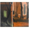 Dos obras del \"Stilismo Metafisico\" de Vincenzo Sagnelli, años 60-70 del siglo XX