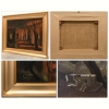 Dos obras del \"Stilismo Metafisico\" de Vincenzo Sagnelli, años 60-70 del siglo XX