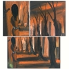 Dos obras del \"Stilismo Metafisico\" de Vincenzo Sagnelli, años 60-70 del siglo XX