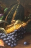“Natura Morta con Frutti e Vendemmia”, escuela italiana de finales de siglo XIX, principios del siglo XX
