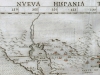 Mapa original del siglo XVI de la Nueva España: Nueva Hispania Tabula Nova de Ruscelli, 1562