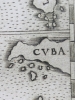 Mapa original del siglo XVI de la Nueva España: Nueva Hispania Tabula Nova de Ruscelli, 1562