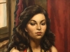 Giacomo Gabbiani, \"La Bella Ragazza\", óleo sobre panel, 1957