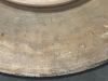 Plato de terracota pintado, art nouveau, sin firmar
