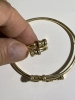Conjunto de joyas de 2 piezas, oro amarillo y circonites 