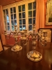 Pareja de candelabros de cinco luces en plata de ley 925