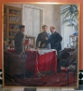 Georgi Stepanovich Melikhov, pintura histórica realista, Lenin y el general Frunse, 1954