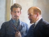Georgi Stepanovich Melikhov, pintura histórica realista, Lenin y el general Frunse, 1954