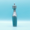 Biberón antiguo de peltre con figura de cobre, atribuido a China, XVIII / XIX.
