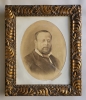 Retrato aristocrático al carboncillo de Manuel Pez (Jaén, 1890), dedicado, siglo XIX