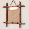 Espejo de pared art nouveau de madera, 1900-1920