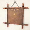 Espejo de pared art nouveau de madera, 1900-1920