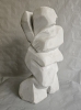 Jorge Peris Serra, escultura original en mármol blanco, \"Hombre\", 1991 