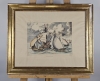 Colección de 4 grabados náuticos, según Pieter Bruegel el Viejo, edición en papel verjurado con filigrana del siglo XIX