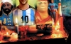 Marcos López, fotografía contemporánea surrealista, mujer en santuario, Messi, altar, 2005