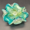 Cenicero de cristal de Murano con incrustaciones de plata, Italia, 1950 - 1959