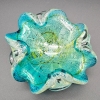 Cenicero de cristal de Murano con incrustaciones de plata, Italia, 1950 - 1959