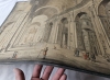 Conjunto de 4 dibujos académicos de arquitectura, acuarela y tinta aguada, vistas de Roma, firmados por Augusto Martínez, Roma, 1937