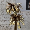 Lámpara de pie “Palmeras”, Christian Techoueyres para Maison Jansen, latón dorado, Francia, años 70