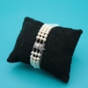 Pulsera Mikimoto de tres hileras de perlas cultivadas con cierre de plata