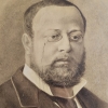 Retrato aristocrático al carboncillo de Manuel Pez (Jaén, 1890), dedicado, siglo XIX