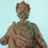 Escultura barroca de apóstol en madera policromada, atribuida al siglo XVII