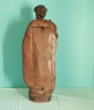 Escultura barroca de apóstol en madera policromada, atribuida al siglo XVII