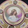 Plato art nouveau de porcelana pintado a mano de Schwarzburg, 1910 - 1920