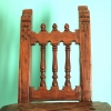 Silla castellana de castaño, siglo XVIII