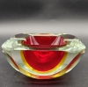 Cenicero de cristal de Murano de Alessandro Mandruzzato, Sommerso, 1950 - 1959