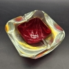 Cenicero de cristal de Murano de Alessandro Mandruzzato, Sommerso, 1950 - 1959