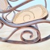 Mecedora vintage de ratán de estilo Thonet, 1960 - 1970
