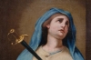 Pintura religiosa, Virgen Dolorosa con puñal, siglo XIX