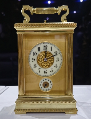 Reloj de carruaje francés, siglo XIX