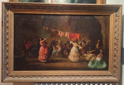 Fiesta flamenca, escuela española, circa 1900