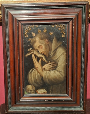 San Francisco en oración, escuela española, siglo XVI