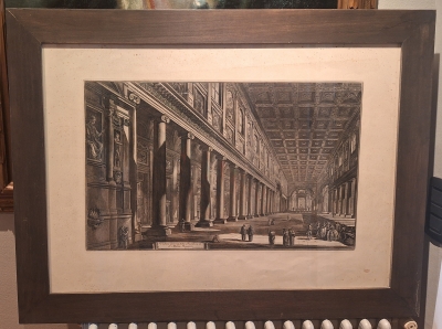 “Veduta interna della Basilica di S. Maria Maggiore”, Giovanni Battista Piranesi, 1768