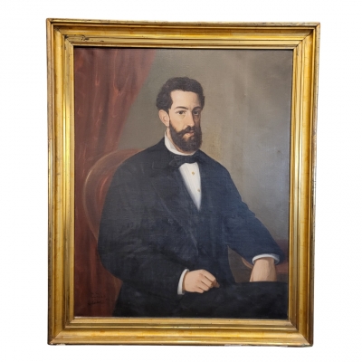 Blas González García-Valladolid, “Retrato masculino”, Castilla y León, España, 1878