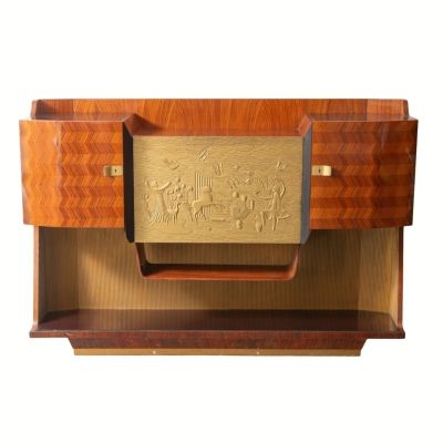 Mueble bar / aparador de palosanto, Vittorio Dassi para la Permanente Mobili di Cantù, Mid-century, Italia, años 50