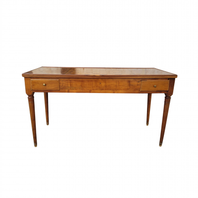 Bureau / Mesa de juego Tric Trac, madera preciosa, Luis XVI, Francia, circa 1800