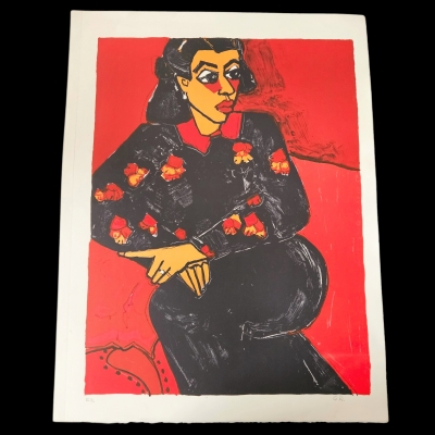 Gernot Kissel, ”Mujer”, litografía prueba de artista, 1970 - 1975